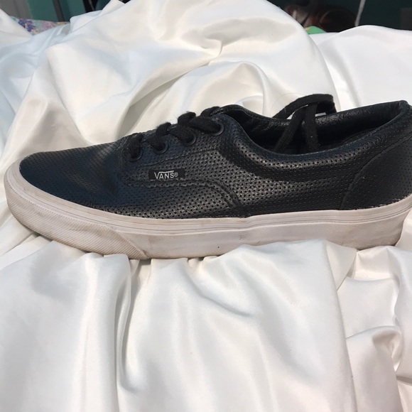 Size 7 lace up perforated vans - Picture 2 of 4